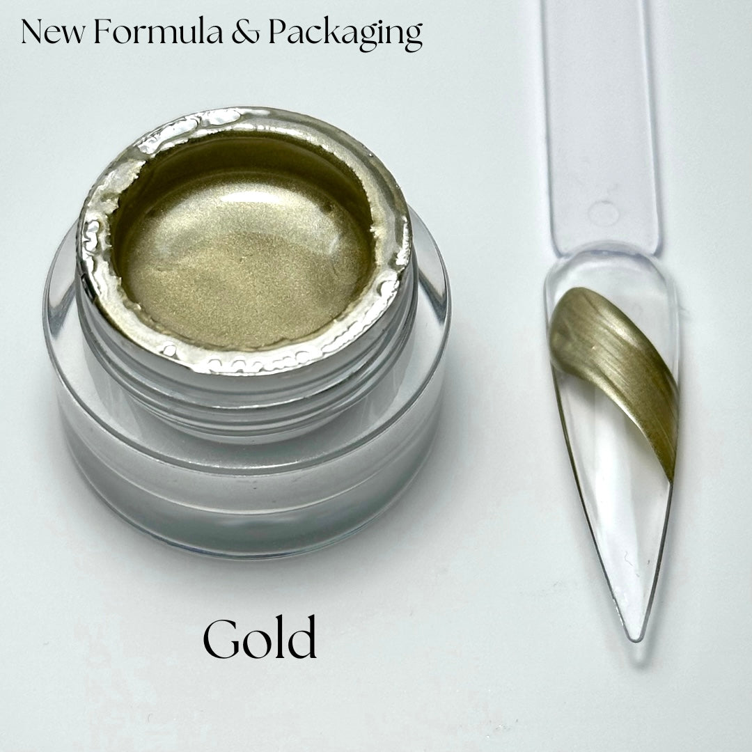 Liquid Metal - Chrome Gold Gel Paint