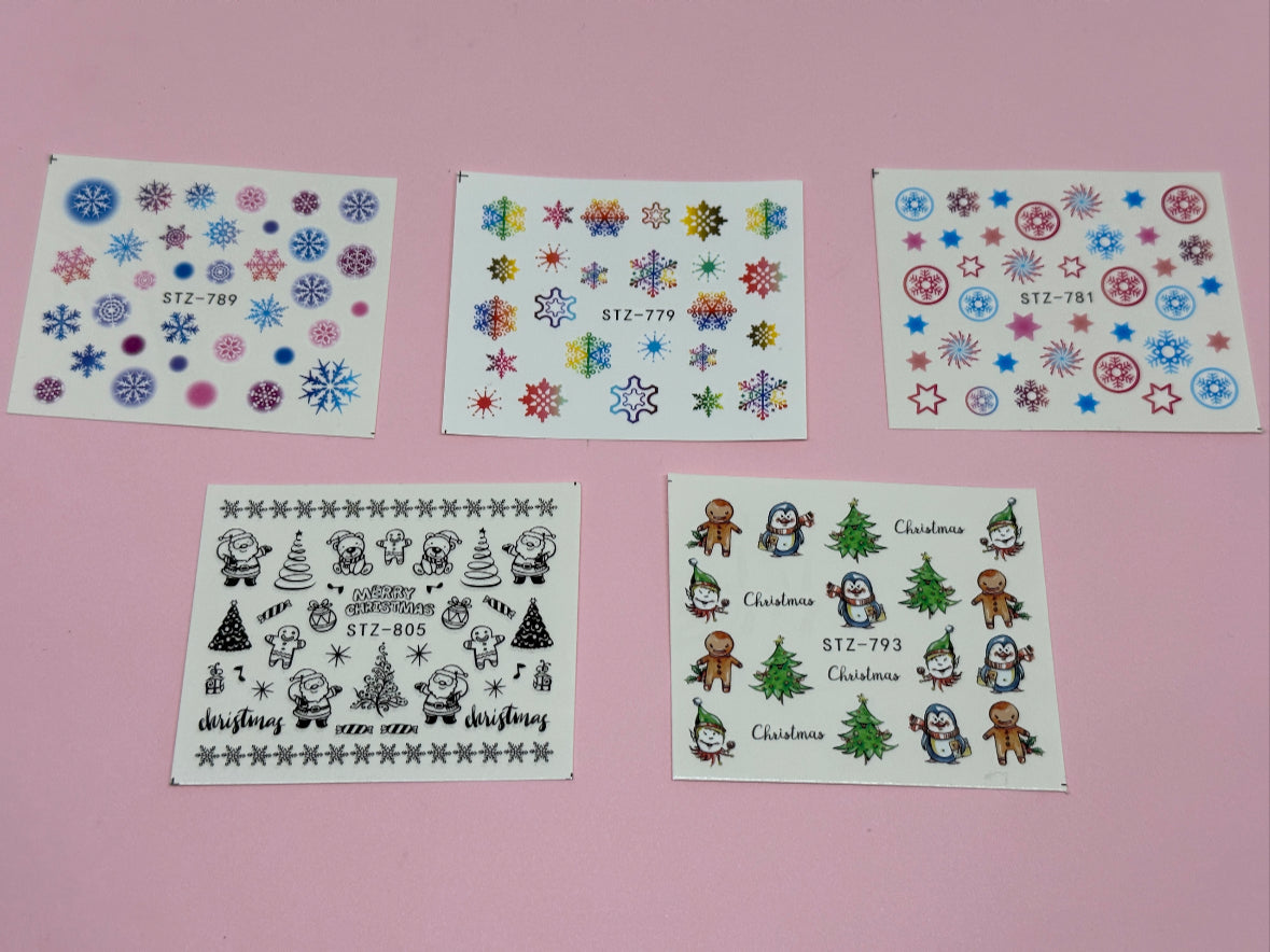 Christmas Water Decal #2 - 10pk