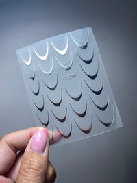 Metallic French Gradient Stickers