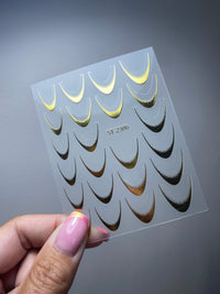 Metallic French Gradient Stickers