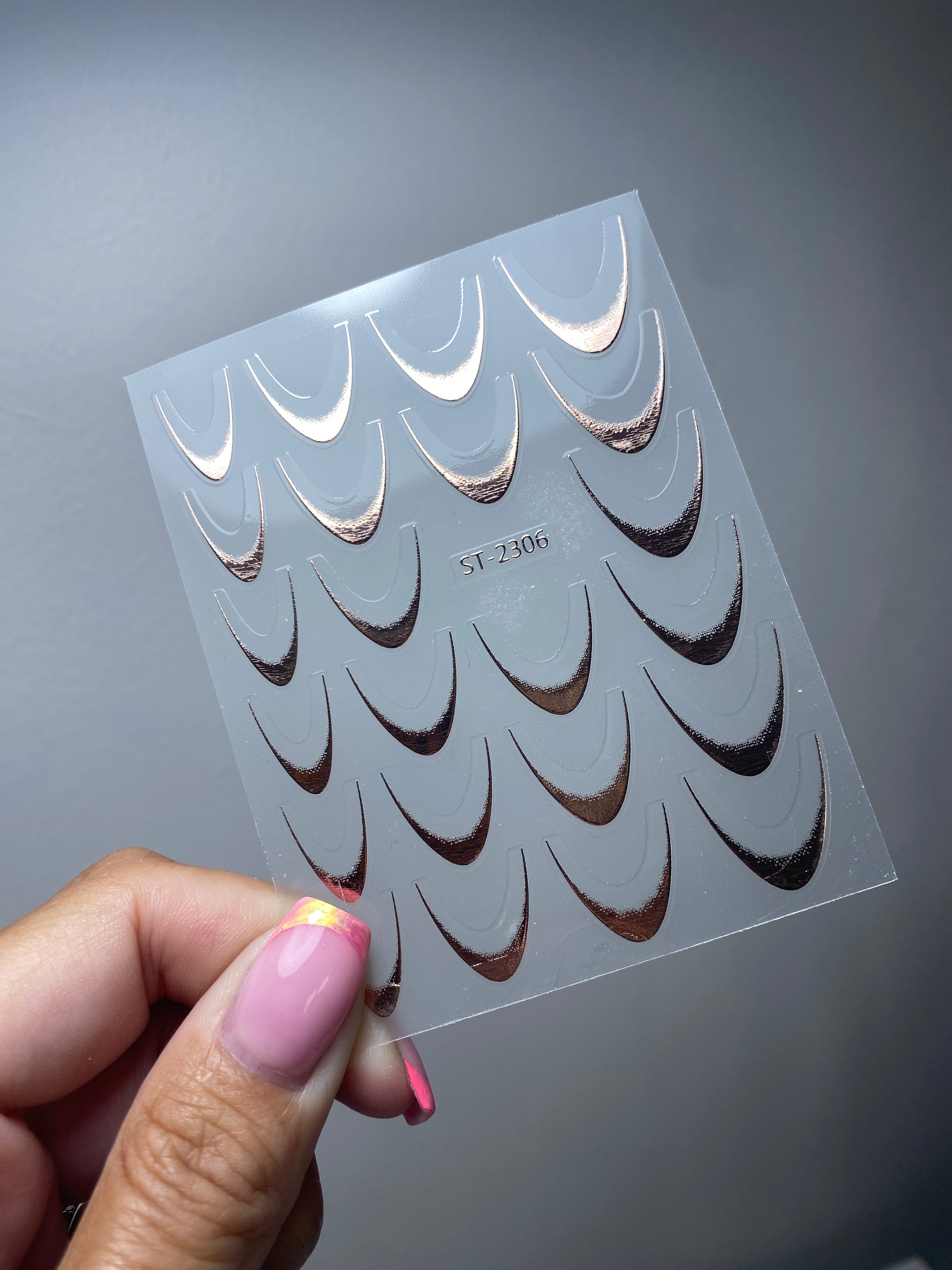 Metallic French Gradient Stickers