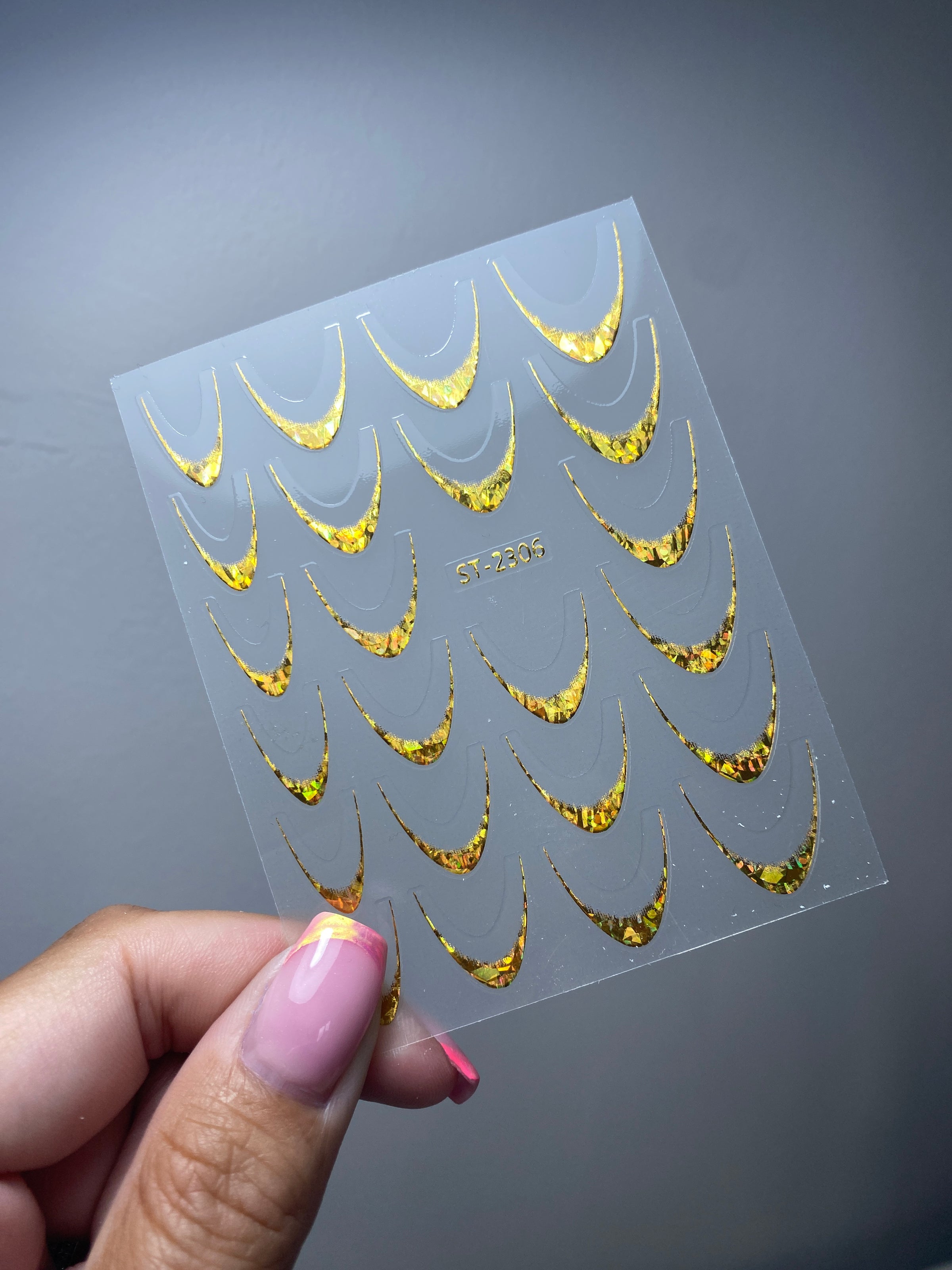 Metallic French Gradient Stickers