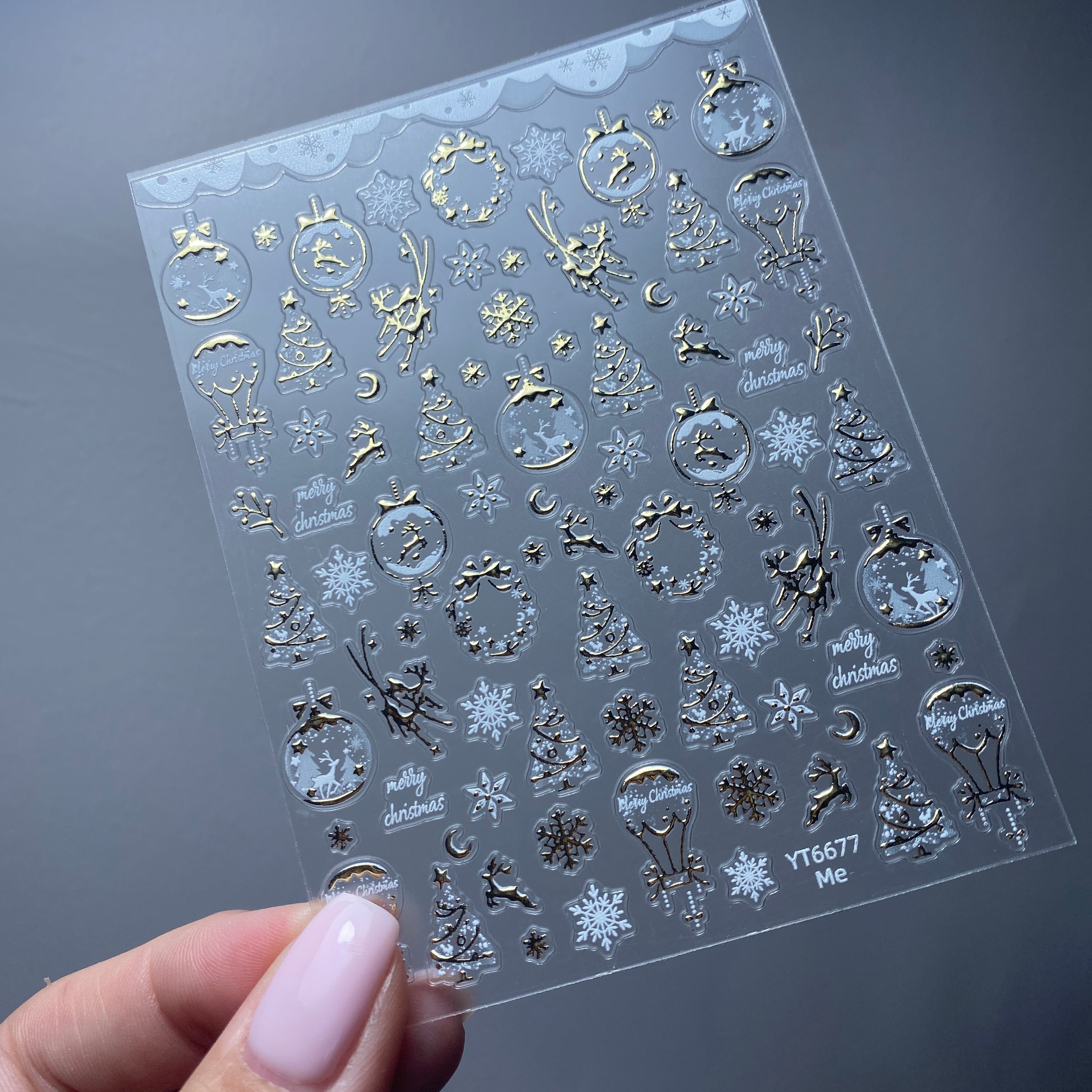 Festive Luxe Christmas Stickers - 2 colours