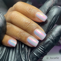 Pink Crystal  - iced aurora chrome
