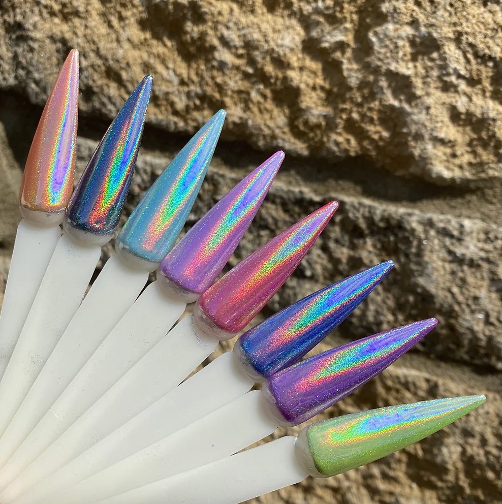 Holo Back Girl - Holographic Chrome