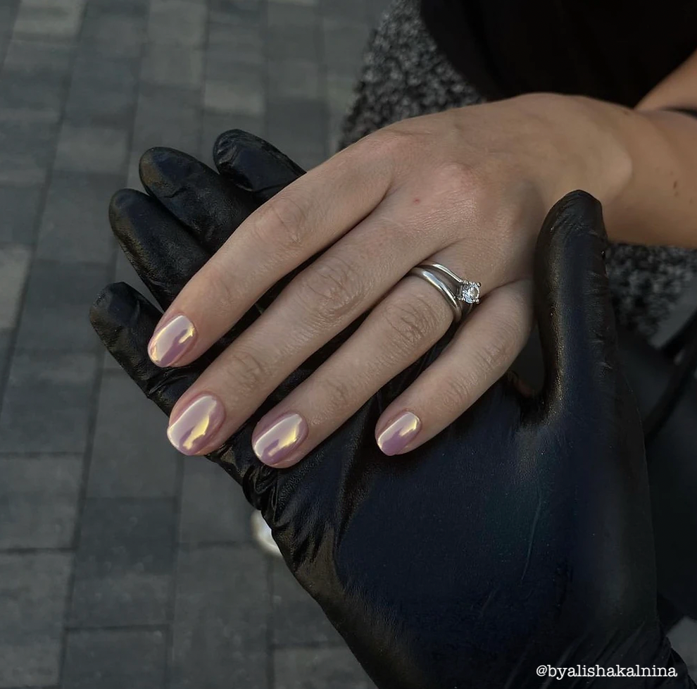 Ice Gold White/Gold Chrome Nail Stamping Queen UK