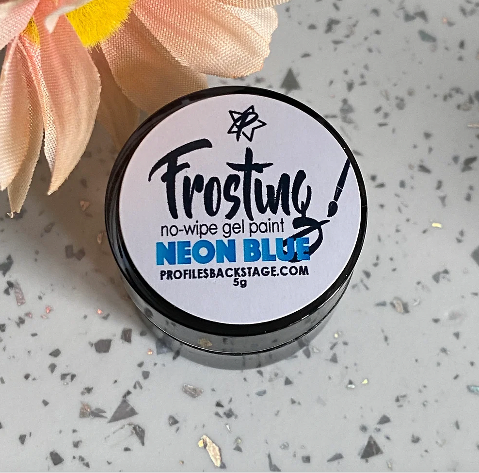 Frosting! Neon Blue Gel Paint - Profiles Backstage