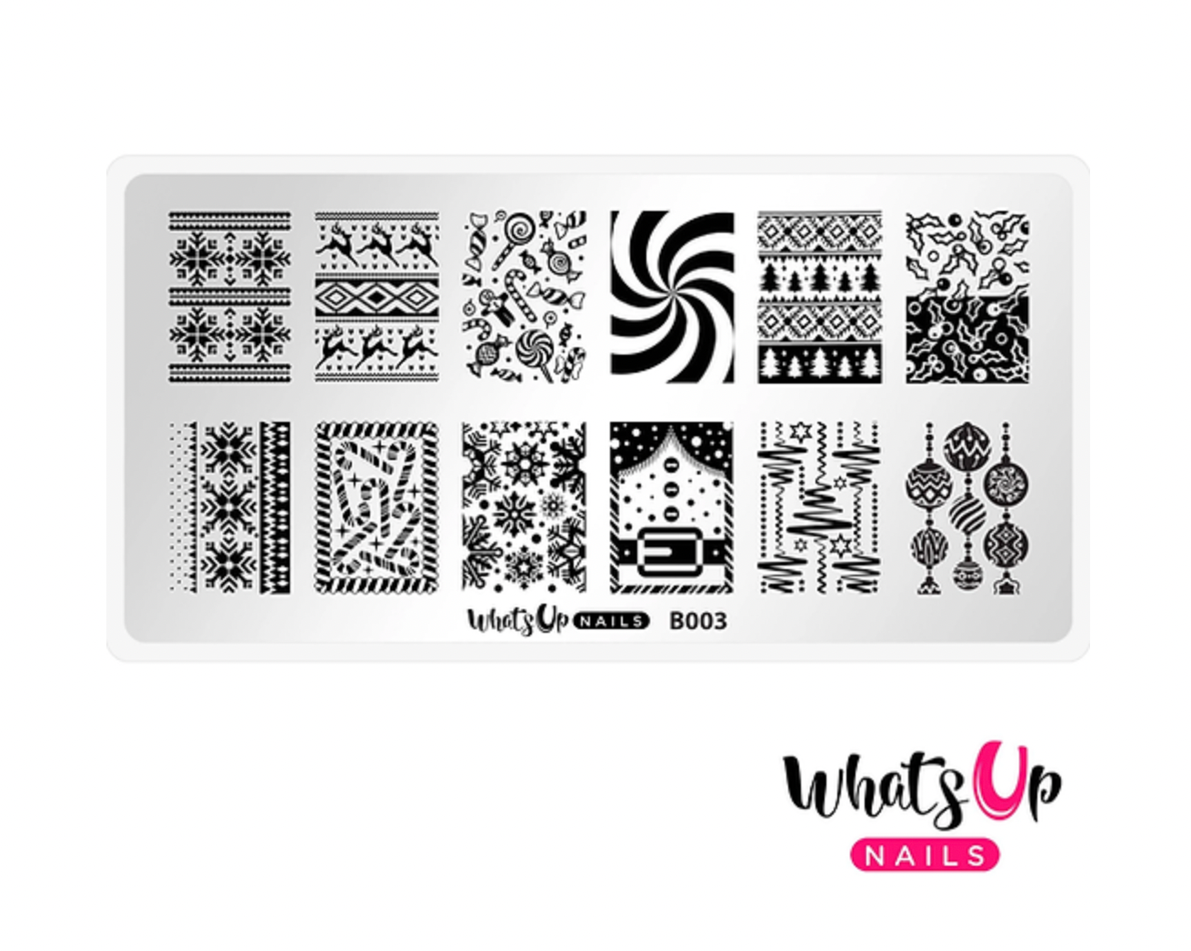 Whats Up Nails Sweater Weather Stamping Plate
