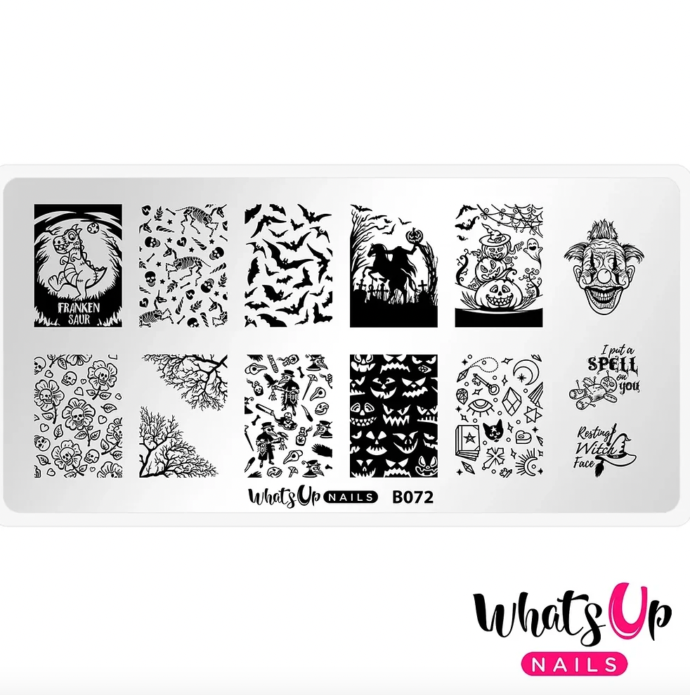 Whats Up Nails No Clowning Around Stamping Plate
