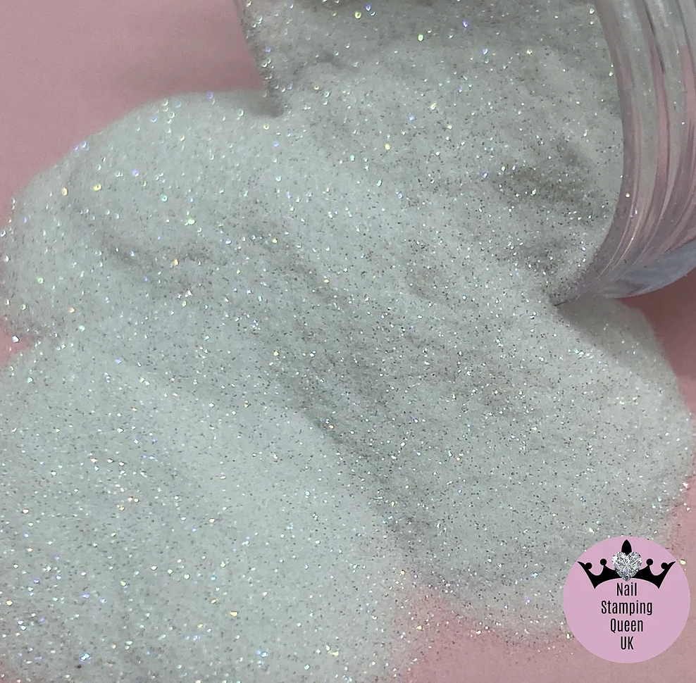 Sugar Snow - white/rainbow glitter