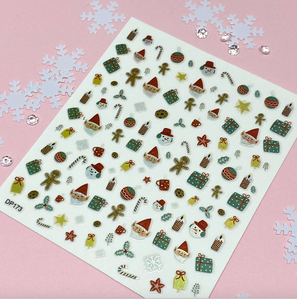 Santa's Little Helpers Christmas Stickers