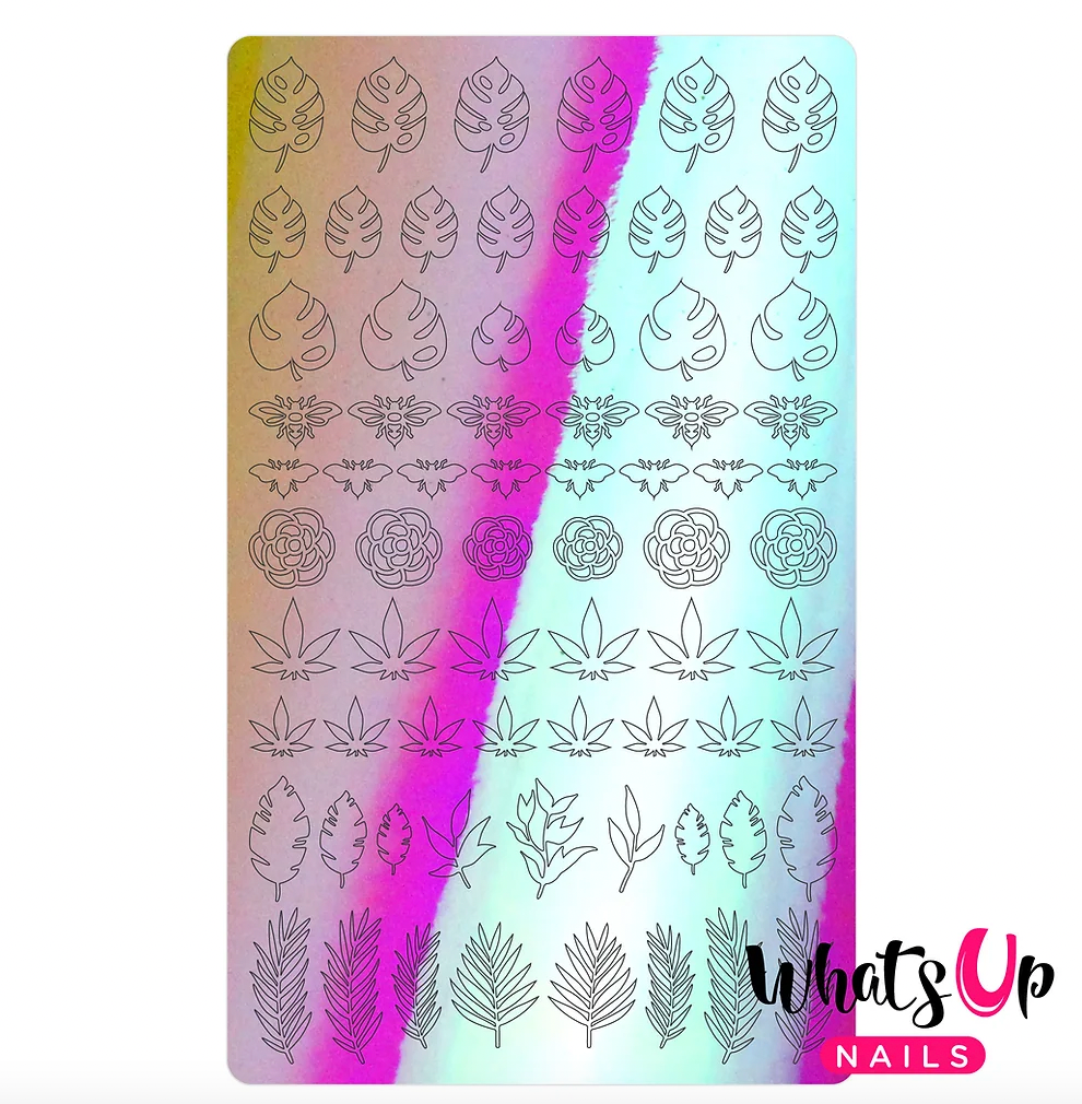 Whats Up Nails Botanical Stickers (Pink) Daily Charme Collaboration