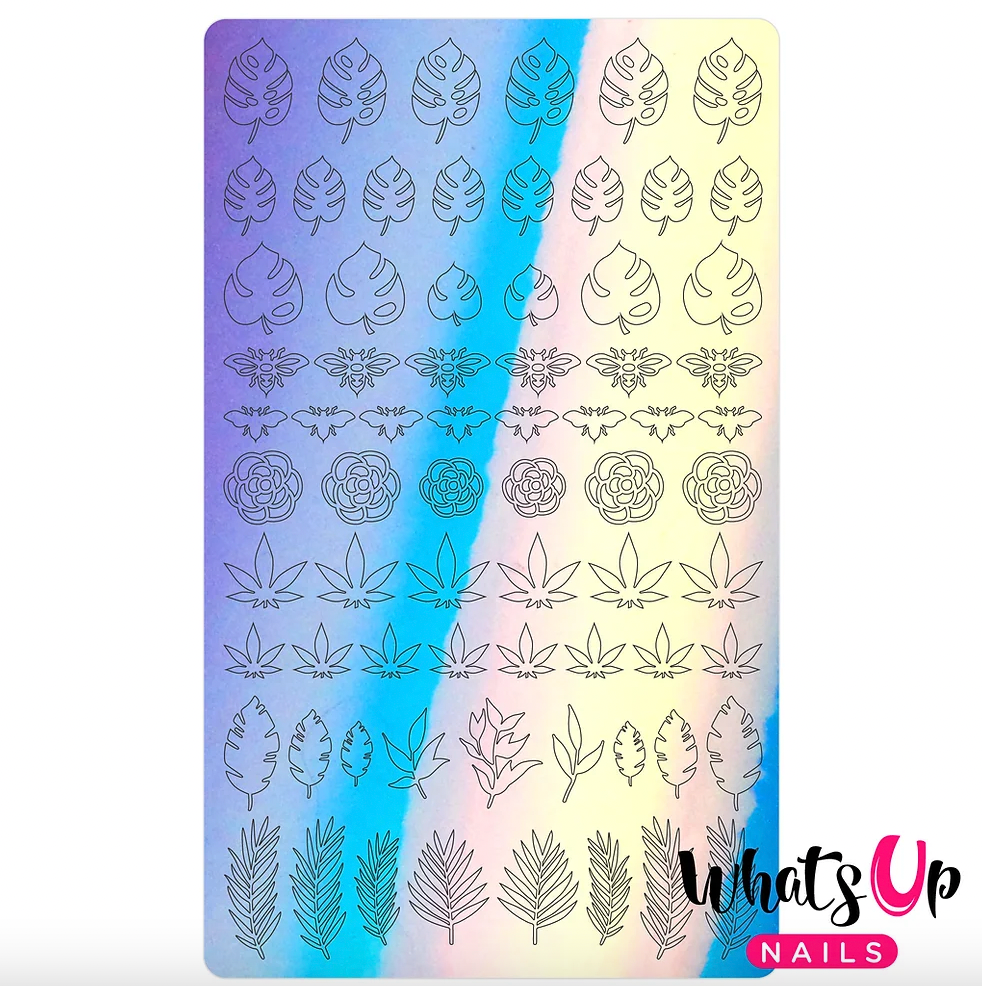 Whats Up Nails Botanical Stickers (Blue) Daily Charme Collaboration