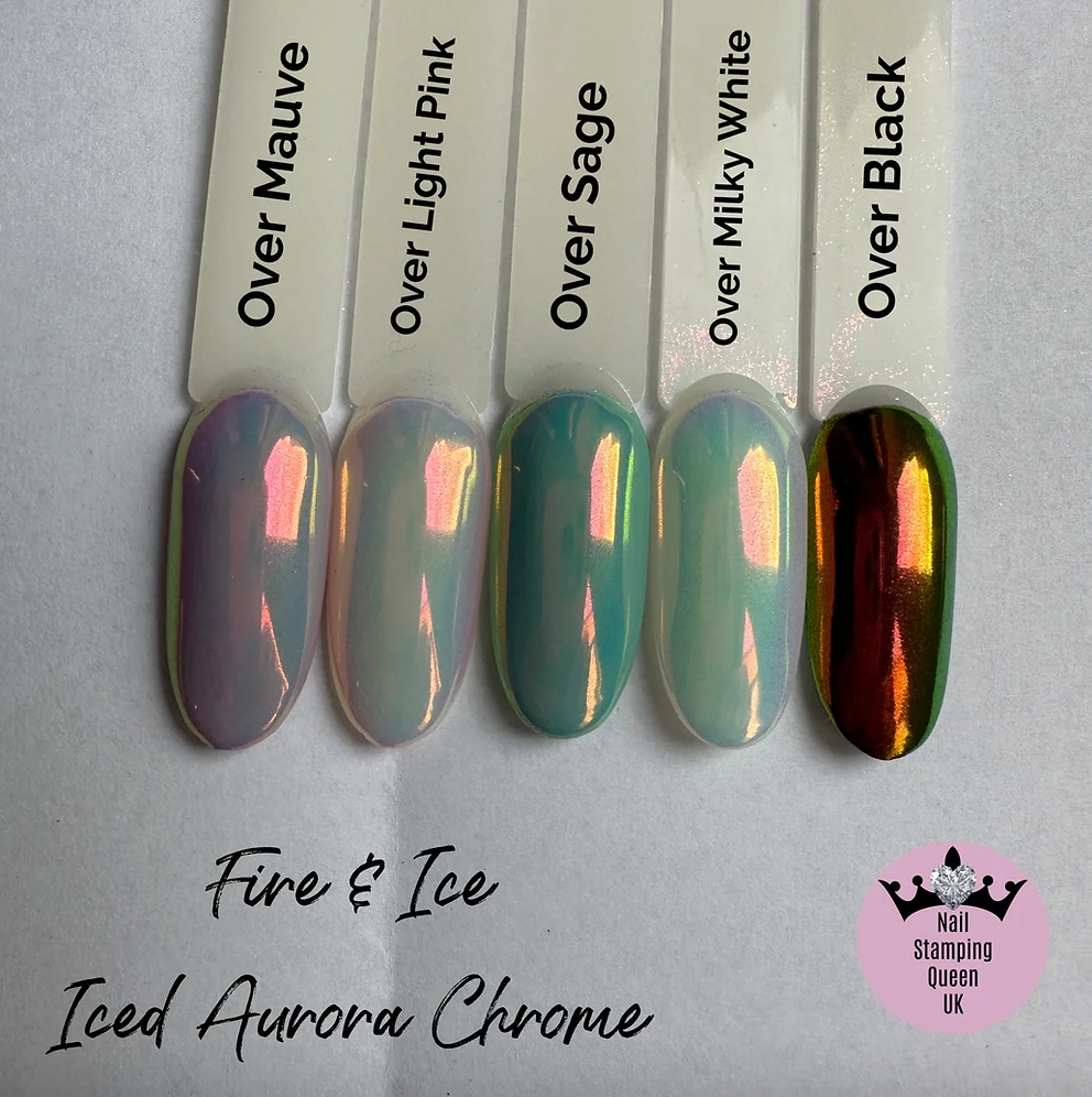 Fire & Ice - iced aurora chrome