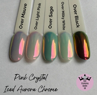 Pink Crystal  - iced aurora chrome