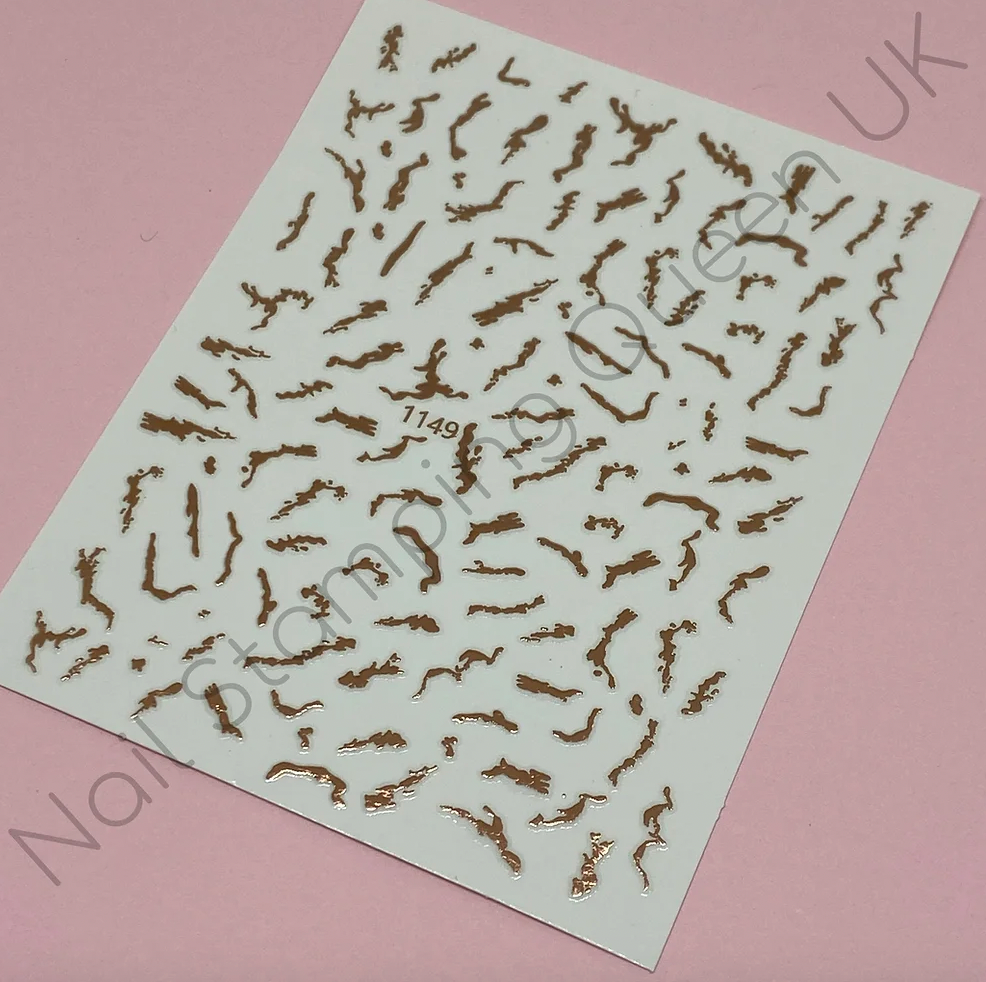 Rose Gold Shards Stickers