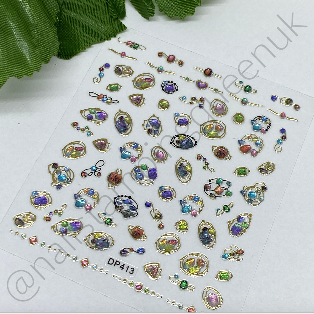 Nail Jewel Stickers - #413