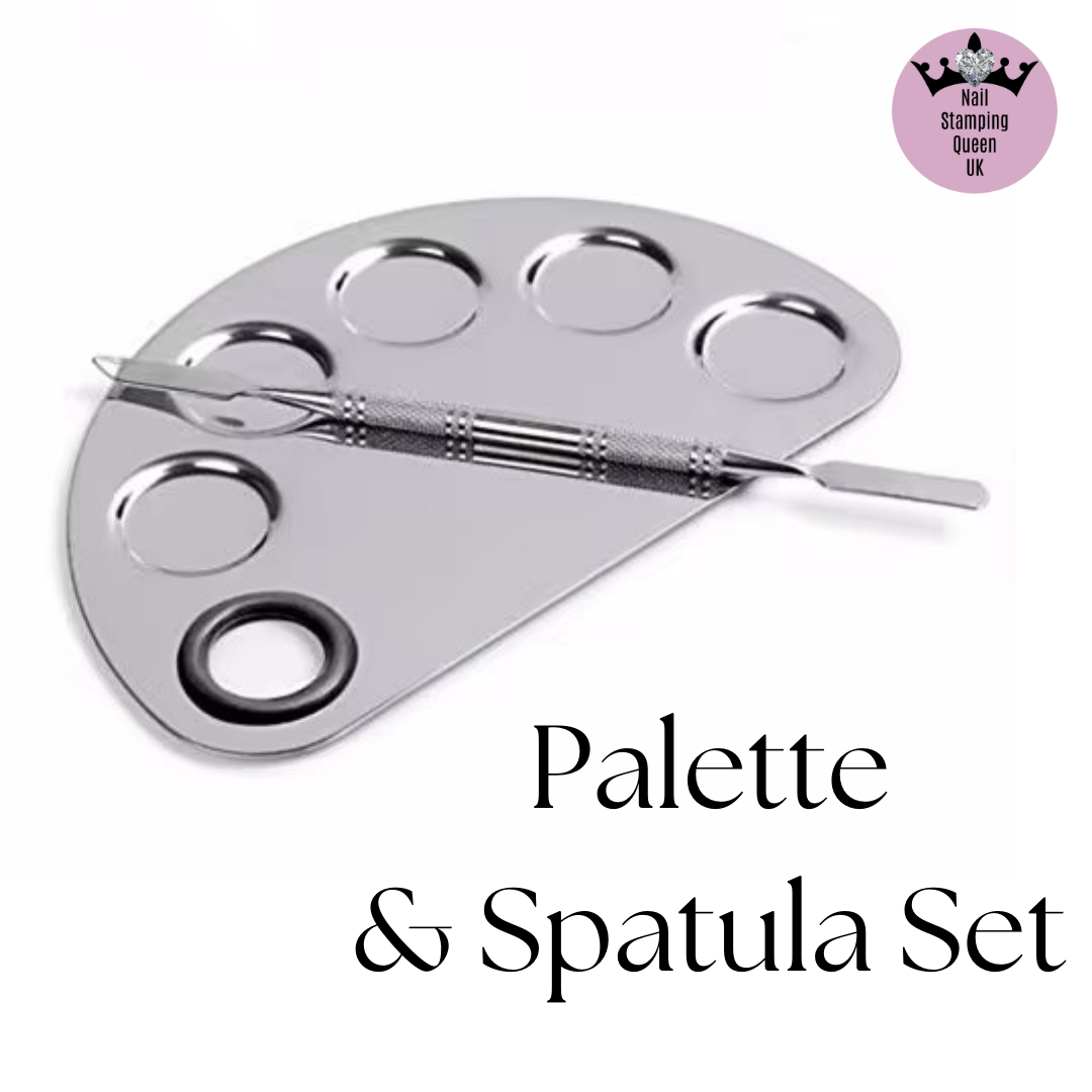 Nail Art Palette & Spatula