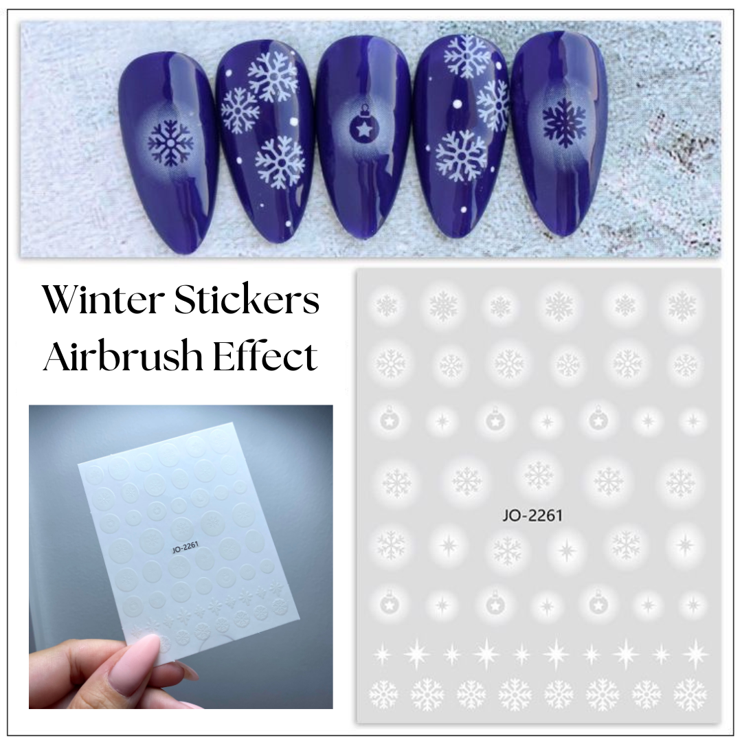 Winter Airbrush Stickers #1