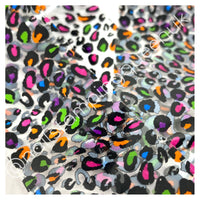 Graffiti Leopard Print Transfer Foil