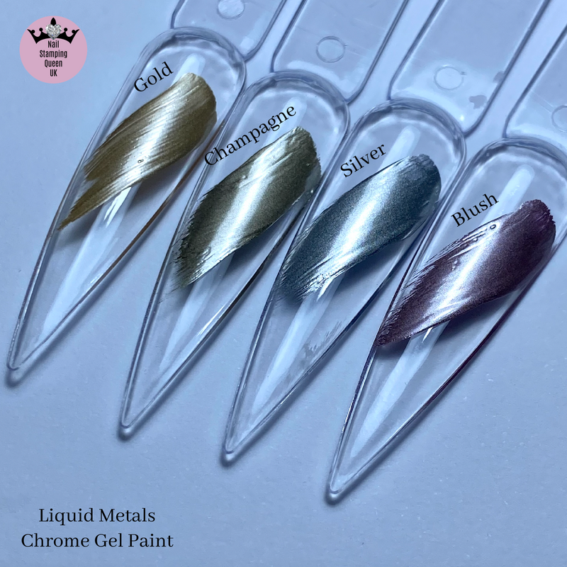 Liquid Metal - Chrome Blush Gel Paint