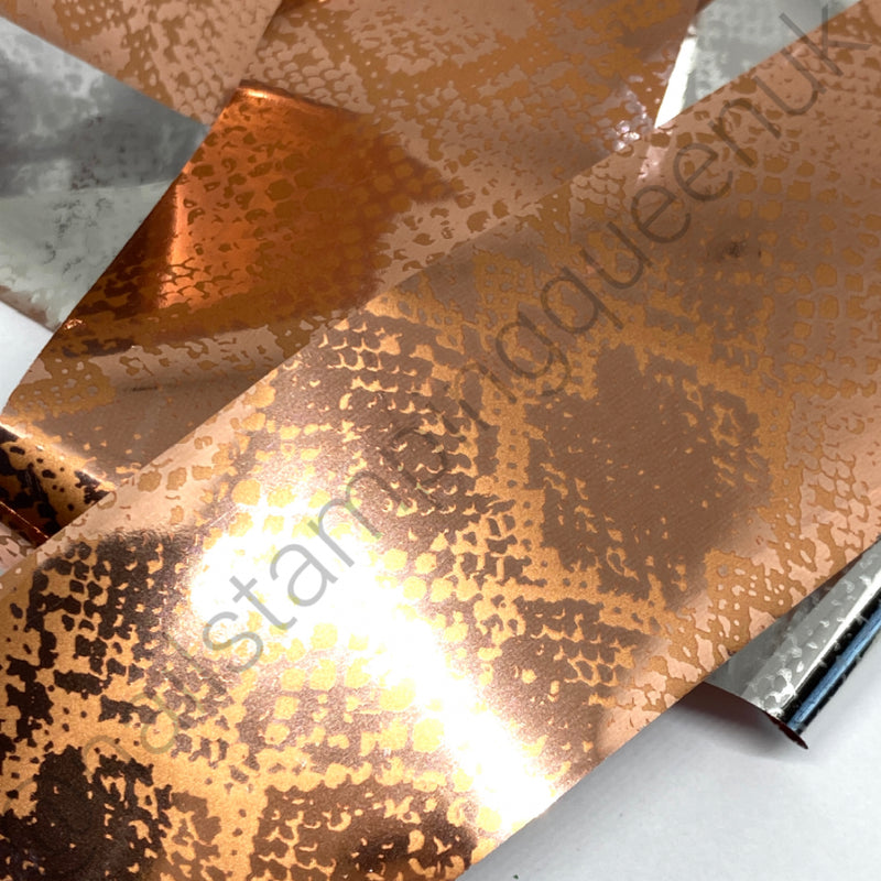 Rose Gold Snake Print Transfer Foil