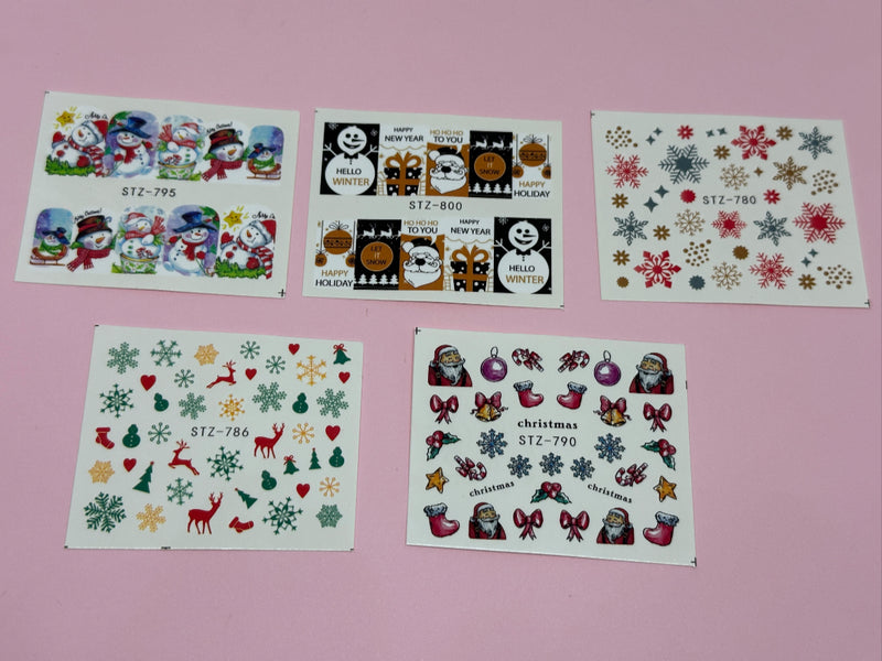 Christmas Water Decal #3 - 10pk