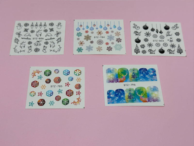 Christmas Water Decal #1 - 10pk