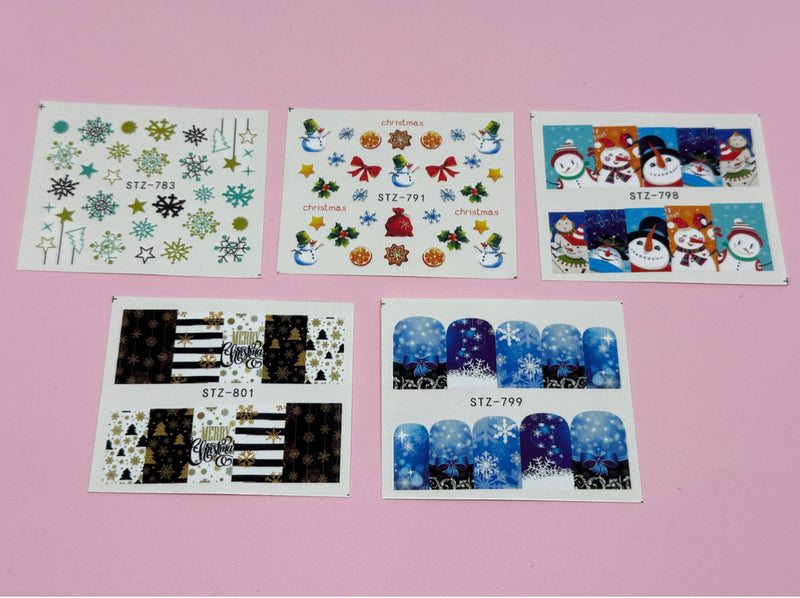 Christmas Water Decal #2 - 10pk