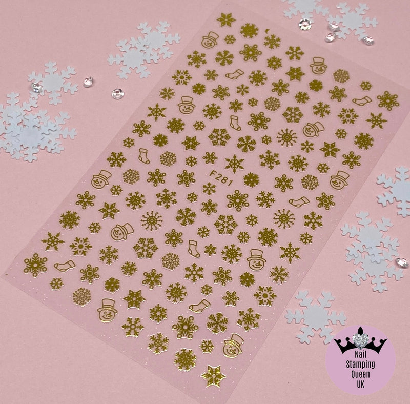 Snowflake Christmas Stickers