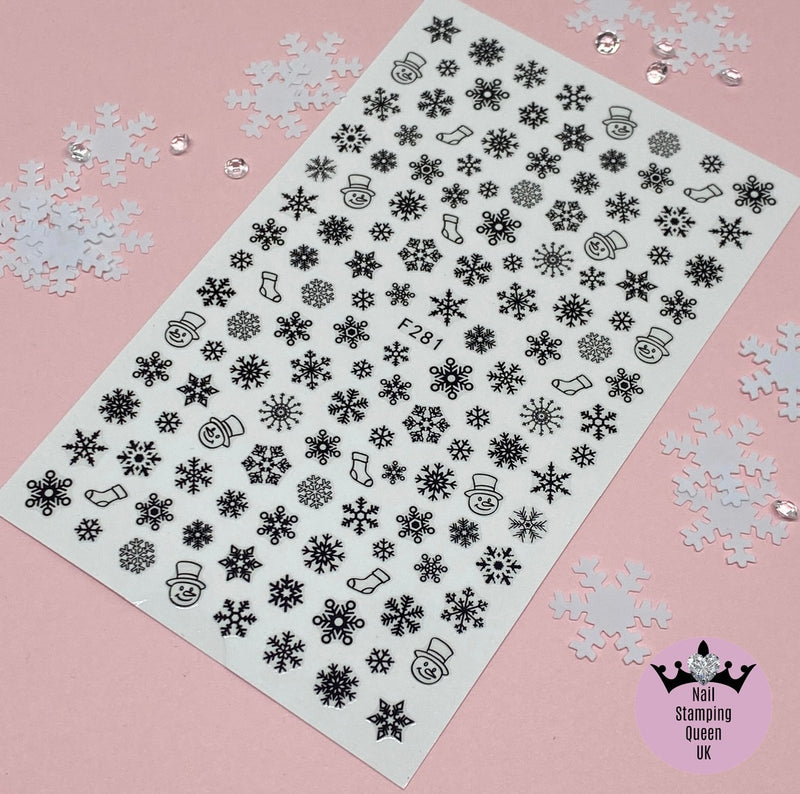 Snowflake Christmas Stickers