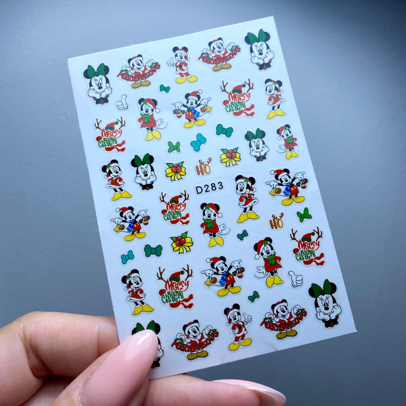 Mickey & Minnie Christmas Stickers