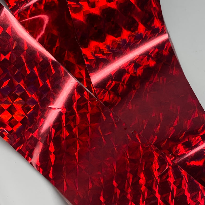 Red Honeycomb Transfer Foil