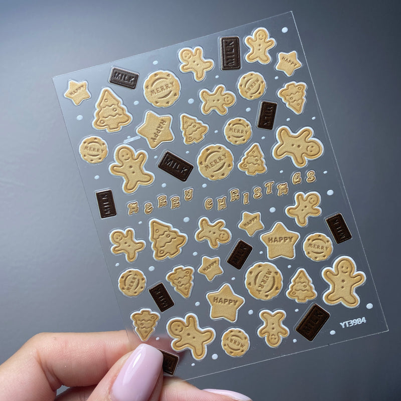 Milk & Cookies Christmas Stickers