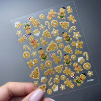 Gingerbread Christmas Stickers