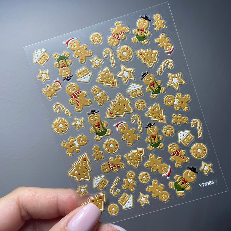 Gingerbread Christmas Stickers