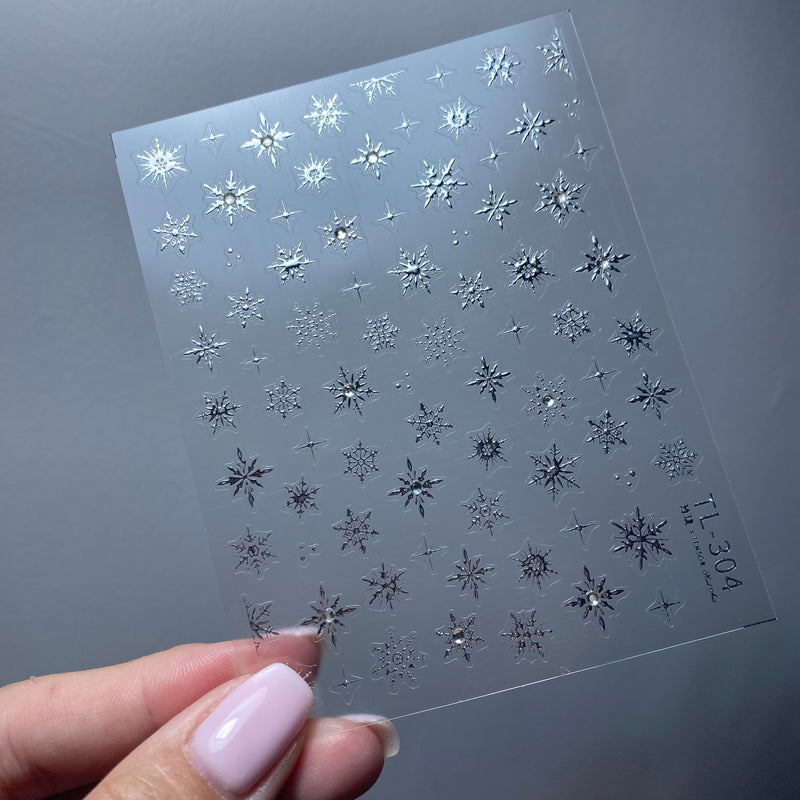 Ornate Snowflake Stickers