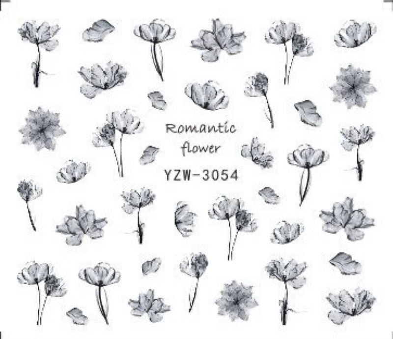 Winter Floral Water Decal