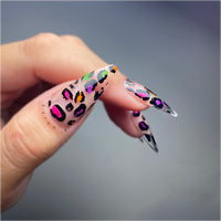 Graffiti Leopard Print Transfer Foil