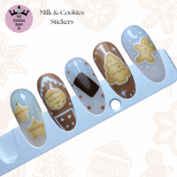 Milk & Cookies Christmas Stickers