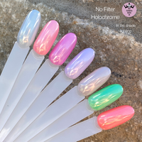 No Filter - White/Clear Holographic Chrome