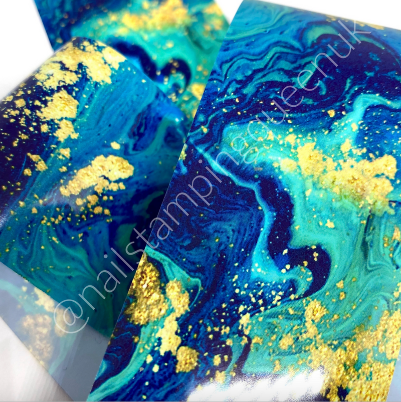 Ocean Marble Transfer Foil