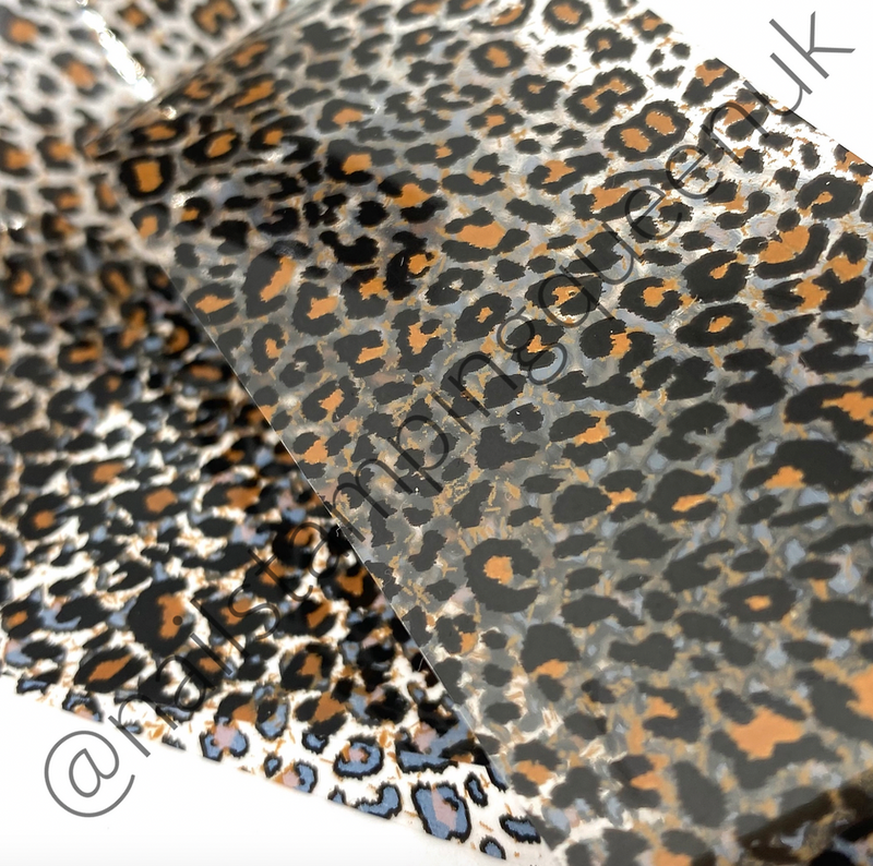 Brown Leopard Transfer Foil
