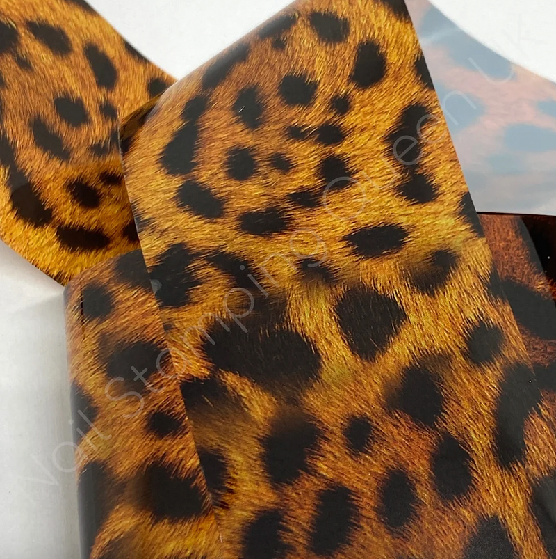 Fuzzy Leopard Transfer Foil