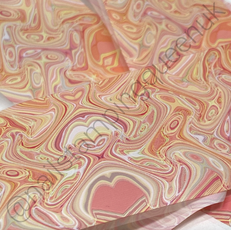 Just Peachy Marble Transfer Foil
