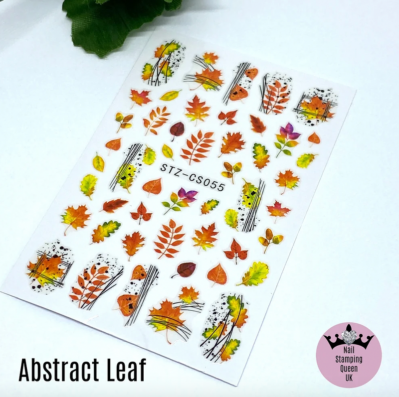 Abstract Leaf Stickers