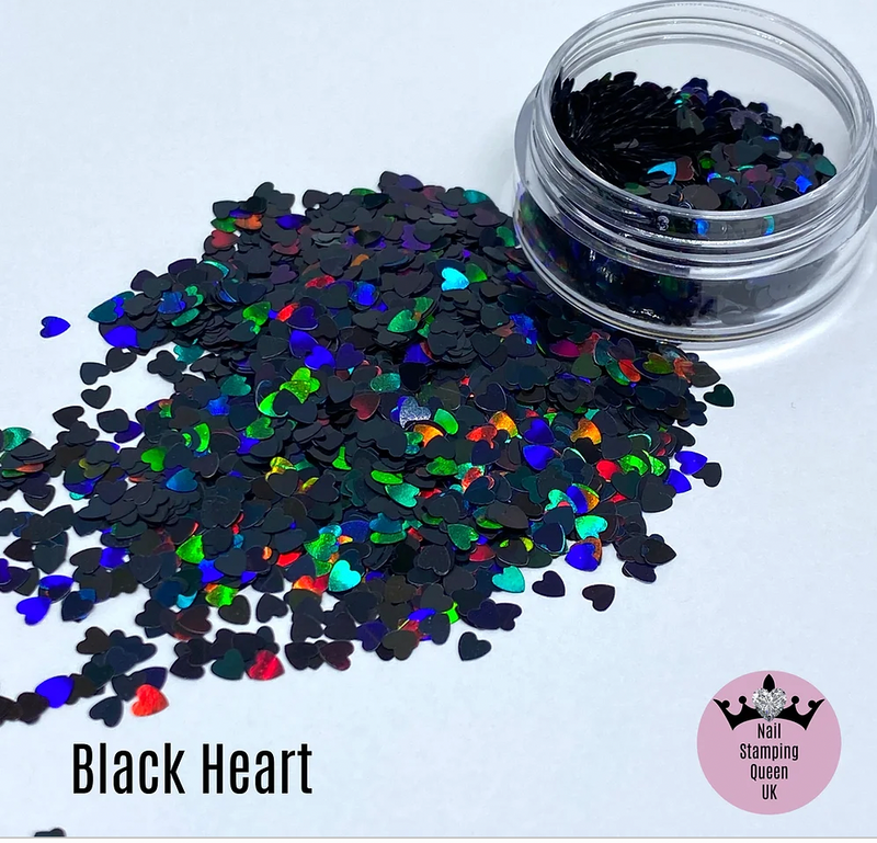 Black Heart  - Iridescent Black