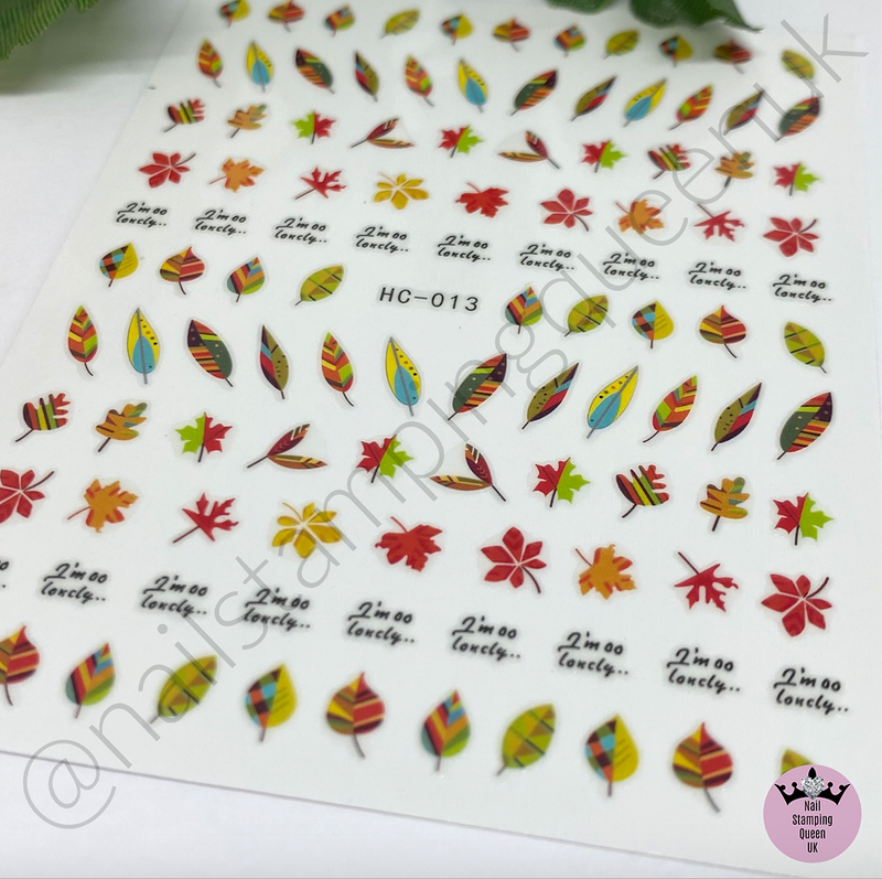 Autumn Leaf Stickers