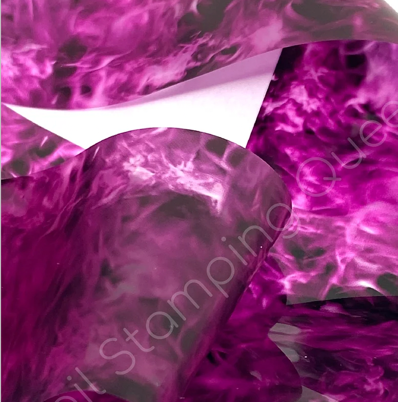 Magenta Flame Transfer Foil