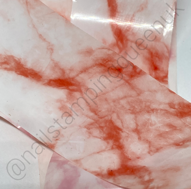 Red Marble Transfer Foil